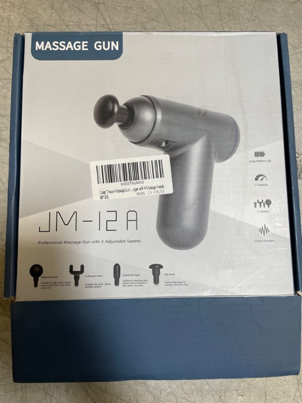 Photo 1 of Deep Tissue Massage Gun, Percussion Massage Gun for Athletes to Relief Pain, Portable Mini Massager, Super Quiet with 4 Massage Heads