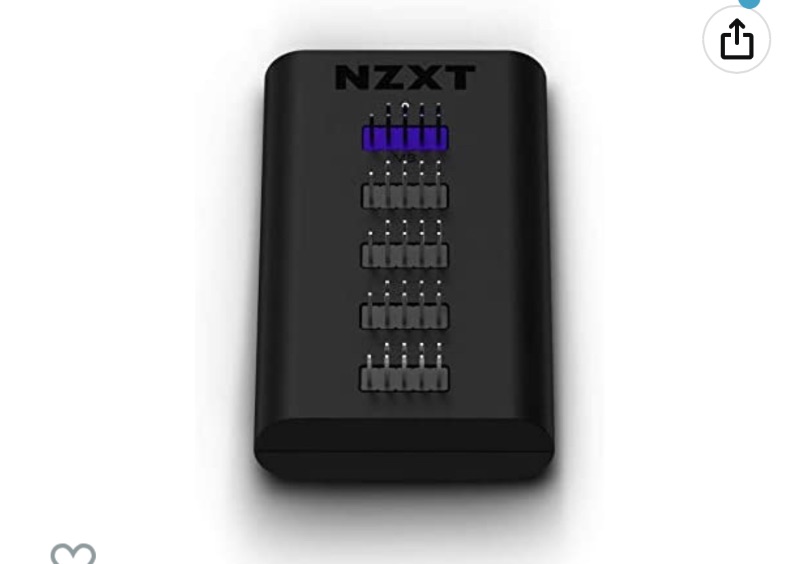 Photo 1 of NZXT Internal USB Hub 3 - AC-IUSBH-M3 - 4 Internal USB 2.0 Ports - 3M Dual Lock Tapes - Magnetic Body - Plug and Play