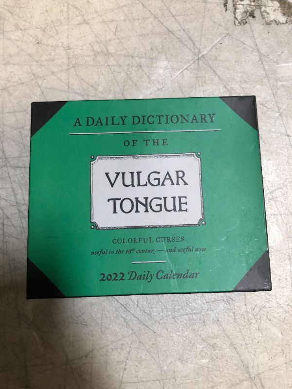 Photo 2 of A Dictionary of the Vulgar Tongue 2022 Daily Calendar