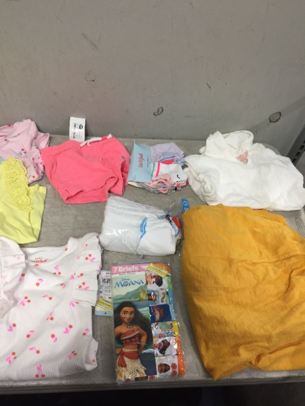 Photo 2 of BAG LOT OF 13 BABY GIRL  CLOTHING ITEMS - DIFFERENT STYLES AND SIZES --SOLD AS IS --