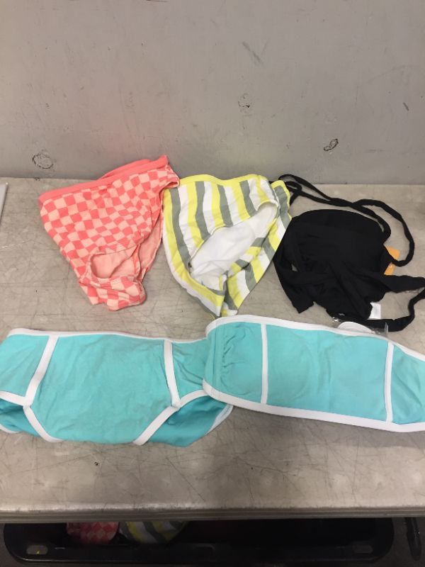 Photo 1 of BAG LOT OF WOMEN'S BIKINIS -BOTTOMS AND TOPS - DIFFERENT STYLES AND SIZES ---SOLD AS IS --