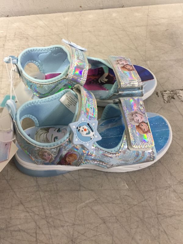 Photo 3 of Disney's Frozen 2 Anna and Elsa Toddler Girls' Light Up Sandals SIZE 12