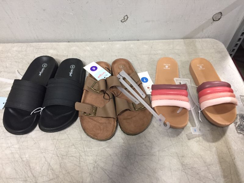 Photo 1 of 3 PAIRS OF KIDS SANDALS SIZE 6 AND 7 