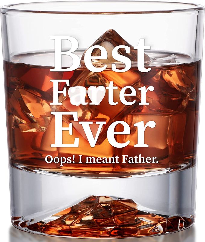 Photo 1 of Best Farter Ever Said I LOVE U, Gag Fathers Gifts for Dad, Funny Dad Birthday Gifts Ideas for Men Papa Husband Father Him from Daughter Son Kids, Bourbon Whiskey Glass Gifts, Unique Cool Stuff
