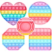 Photo 1 of ASONA Kids Uppercase ABC Letters Alphabet Pop Bubble Fidget Sensory Toys for Home School Classroom Travel, A-Z Letters Learning Toy Sets for Kids Age 3-6 (Pastel Heart Circle Square Octagon 4-Pack)
