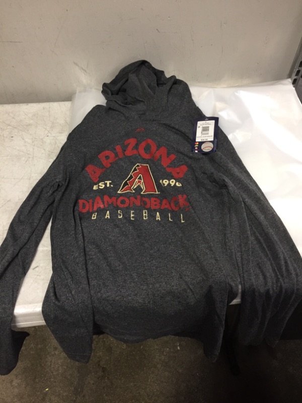 Photo 1 of ARIZONA DIAMONDBACKS LONG SLEEVE LIGHT HOODIE SIZE SMALL