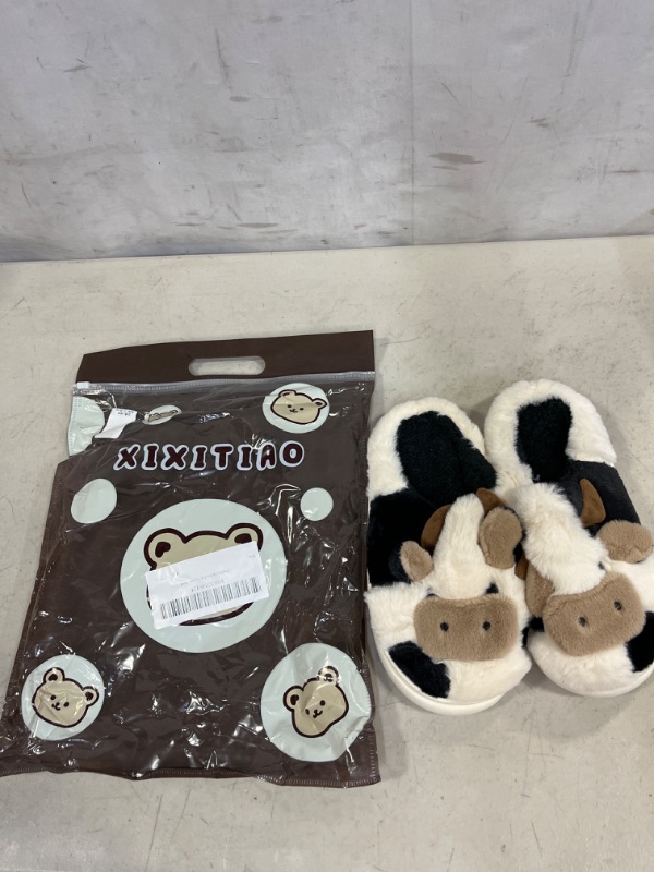 Photo 1 of FLUFFY COW HOUSE SLIPPERS SIZE 40-41
