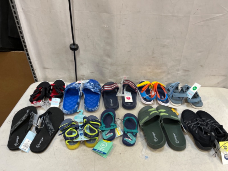 Photo 1 of 10 PCS BOYS FOOTWEAR - VARIOUS SIZES & STYLES