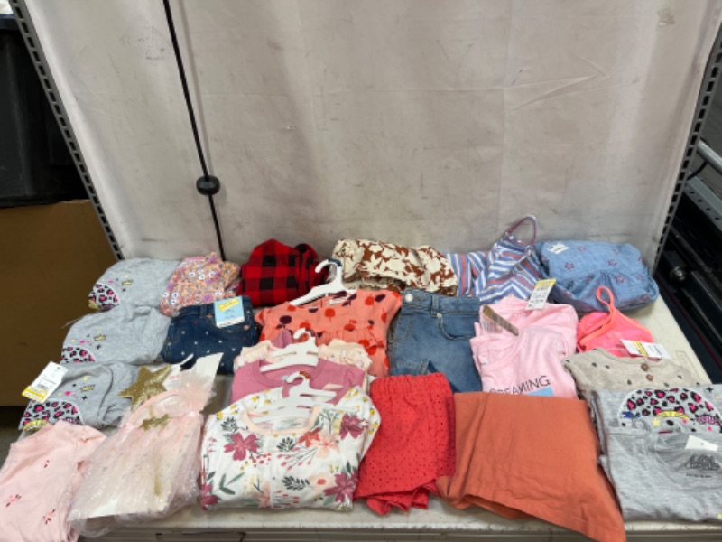 Photo 1 of 23 PCS LITTLE GIRLS, INFANTS & TODDLER CLOTHING - VARIOUS SIZES & STYLES