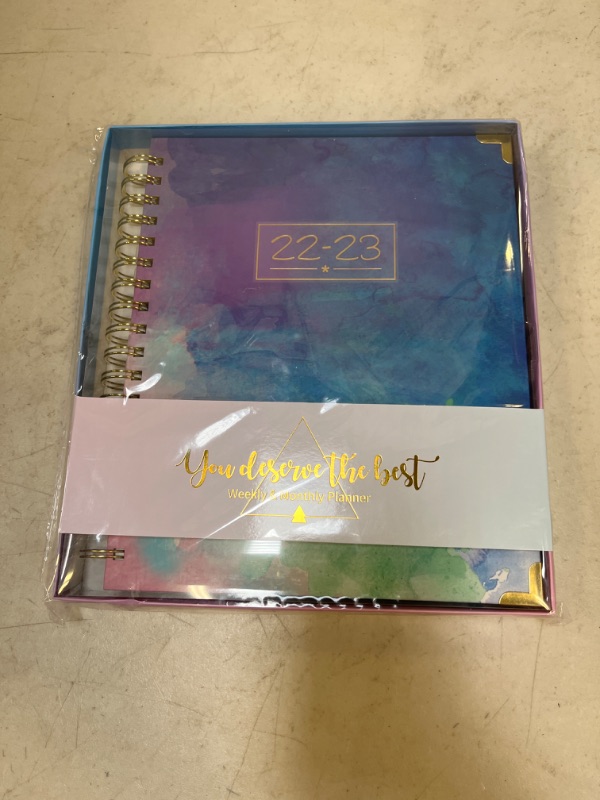 Photo 2 of Planner 2022-2023 - 2022-2023 Academic Planner Weekly and Monthly AUG 2022-JUN 2023, 9.3" x 8.25", Thick Paper with Colorful Tabs, Twin-Wire Binding
