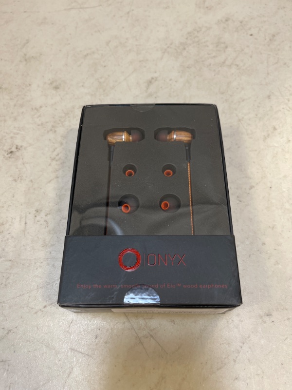 Photo 1 of Onyx Noise Cancelling in-Ear Wired Headphones with Mic, 3.5mm Plug Compatible with iPhones, iPads, Android Phones, Computers & Laptops (Orange)
