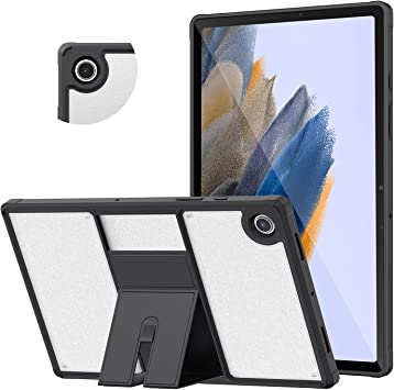 Photo 1 of Soke Galaxy Tab A8 Case 10.5 Inch 2022 Model(SM-X200/X205/X207),Translucent Frosted Back Cover & Premium Leather Stand with Two Viewing Angles,Protective Case for Samsung Galaxy Tab A8 Tablet,Black
