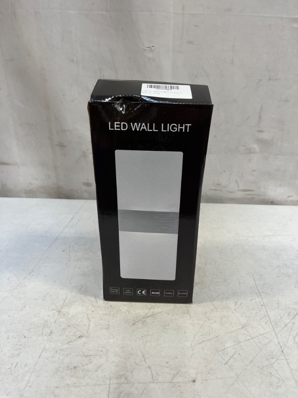 Photo 1 of Dimmable Wall Sconces Plug in Set of 2, LIGHTESS Modern Wall Lamp 12W Acrylic LED Wall Light Fixture for Living Room Bedroom Corridor, Cool White
