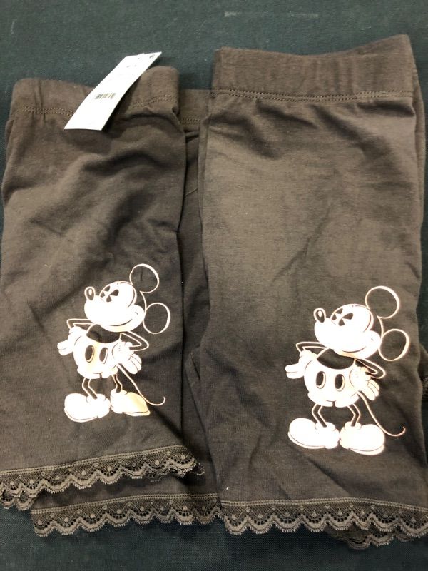 Photo 1 of 2 PAIRS OF Girls' Mickey Mouse Biker Shorts - Black M
