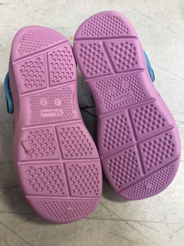Photo 1 of GIRLS LAVENBDAR PURPLE CROC STYLE SHOES SIZE 2