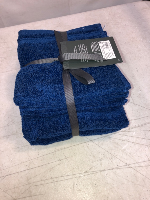 Photo 2 of 6pc Performance Bath Towel Set Blue - Threshold