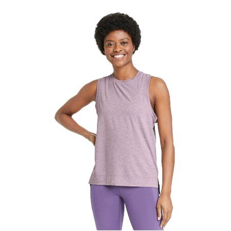 Photo 1 of 3 COUNT Lilac Purple Moisture Wicking Active Muscle Tank Top - X-Small