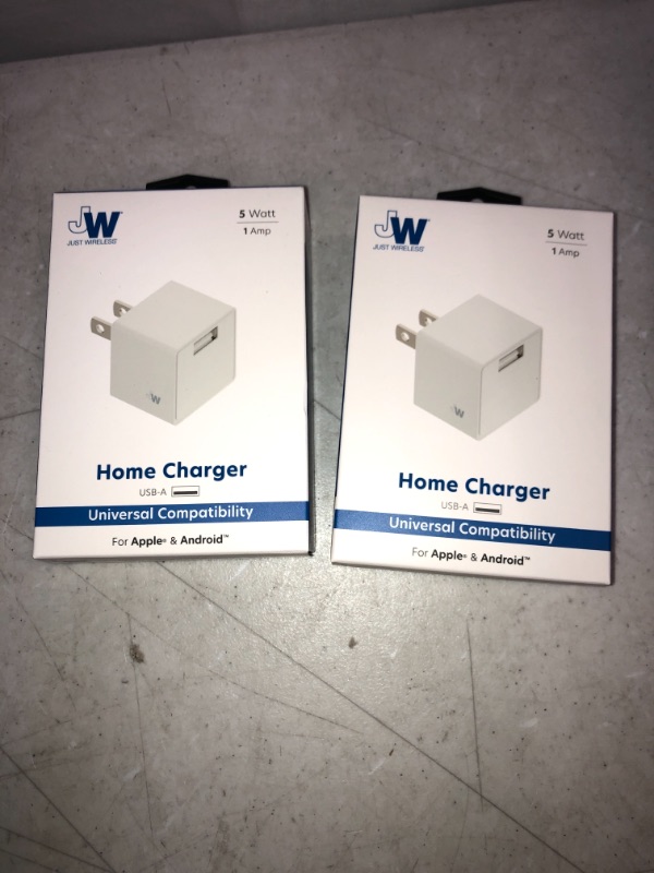 Photo 2 of 2 COUNT Just Wireless 1.0A/5W 1-Port USB-a Home Charger - White