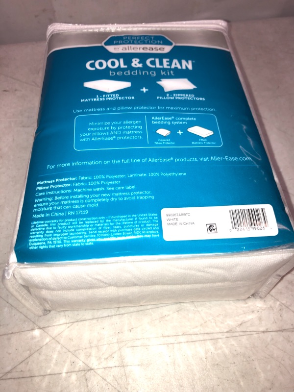 Photo 3 of 3pc Perfect Protection Cool & Clean Bedding Kit - Allerease SIZE QUEEN 