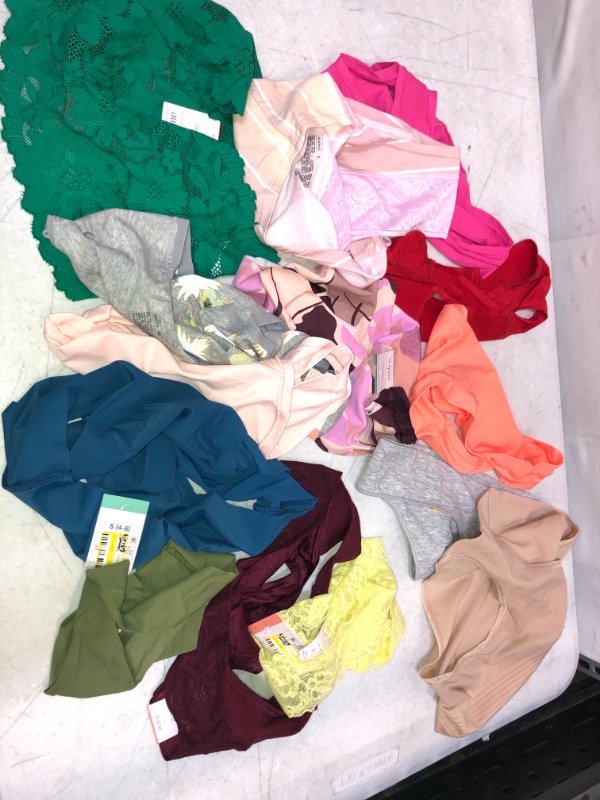 Photo 2 of BIG LOT OF WOMENS UNDERWEAR MAJORITY ARE SIZE SMALL AND XS , 1 PAIR IS MEDIUM , 14 PCS