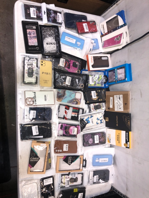 Photo 1 of BIG LOT OF VARIOUS / MISC CELL PHONE CASES 