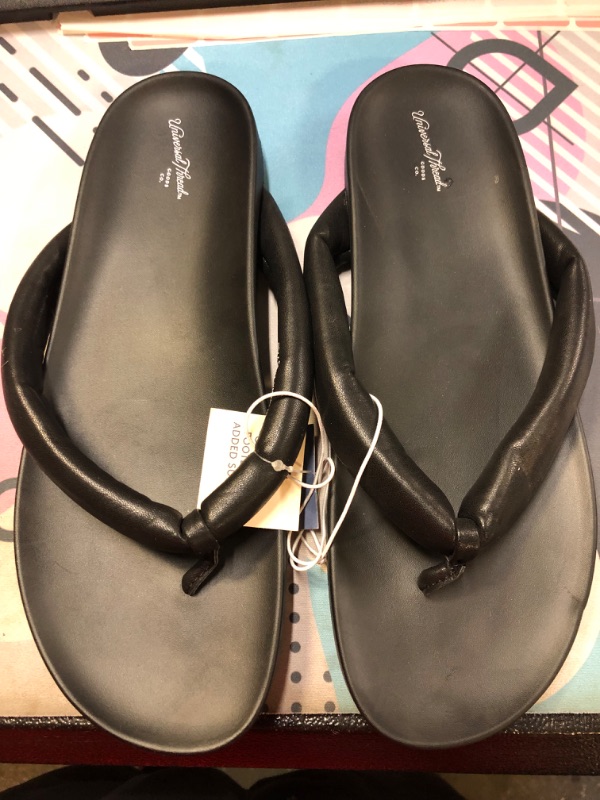 Photo 2 of  Women's Jewel Padded Flip Flop Sandals - Universal Thread Black 9.5