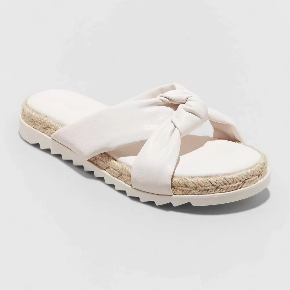 Photo 1 of  Women's Dena Knotted Espadrille Sandals - Universal Thread Off-White 7.5