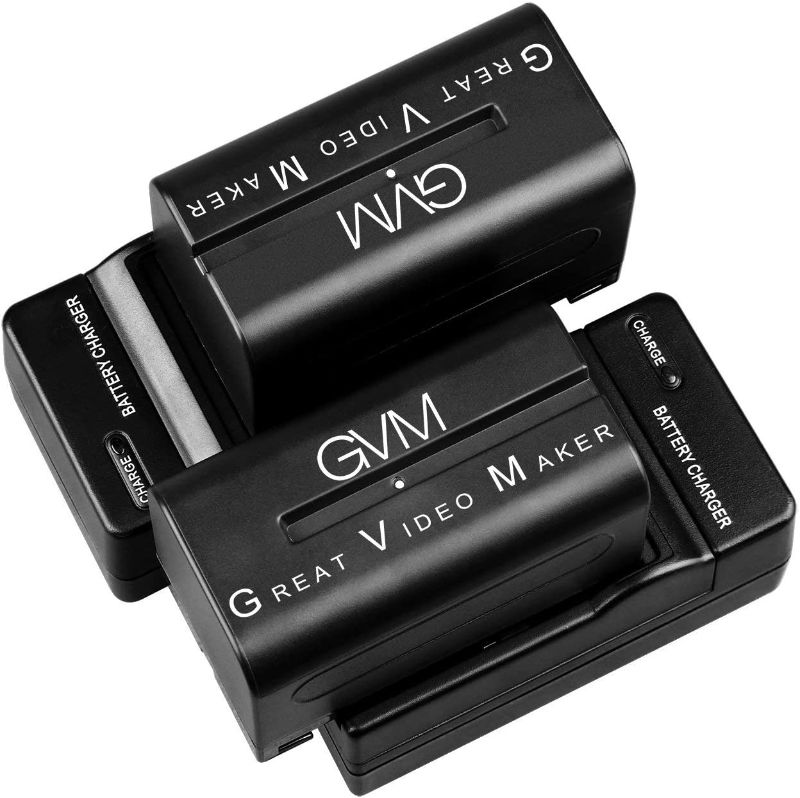 Photo 1 of Great Video Maker 2 Pack NP-F750/770 Battery and Charger 4400mAh - BOX IS DAMAGED -