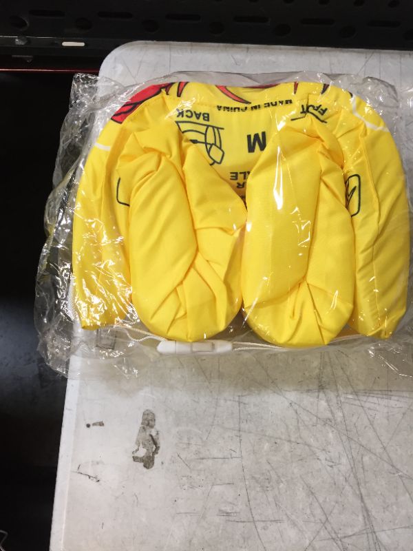 Photo 1 of AAROND Toddler Swim Vest Floaties Jacket - Kids Float Vest 30-50 lbs Toddler Arm Floaties with Water Wings for 2-6 Boy and Girl Pool Swim Aids for Kids (Yellow)