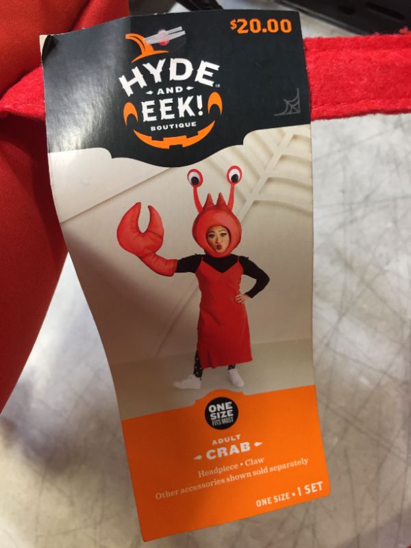 Photo 3 of Adult Oversize Crab Halloween Costume Accessory Set - Hyde & EEK! Boutique™ 