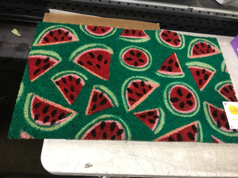 Photo 2 of 16x26 Watermelon Doormat Green - Sun Squad