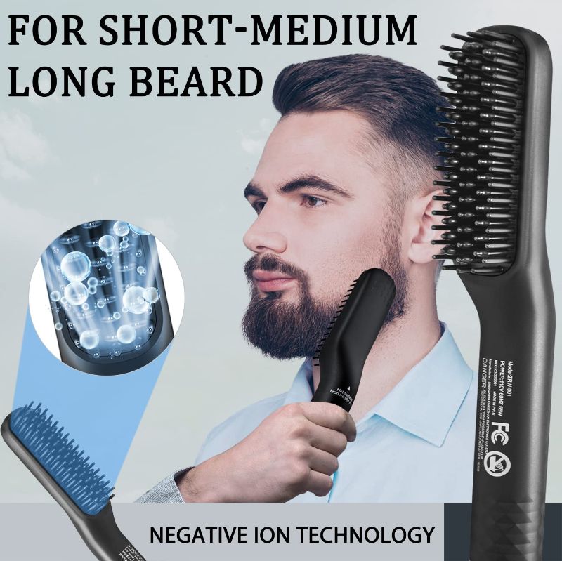 Photo 1 of  XIKEZAN Beard Straightener w/Beard Balm & Beard Growth Oil & Beard E-Book