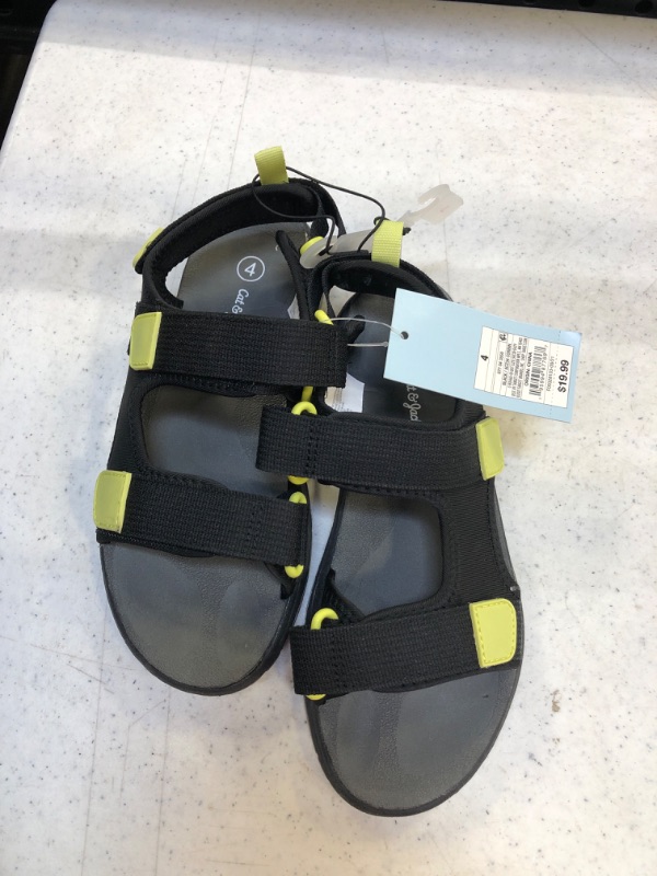 Photo 2 of Boys' Corbin Sandals - Cat & Jack Black -size 4
