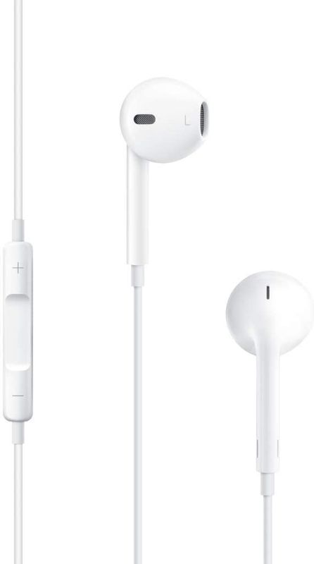 Photo 1 of Apple EarPods Headphones with 3.5mm Plug. Microphone with Built-in Remote to Control Music, Phone Calls, and Volume. Wired Earbuds
