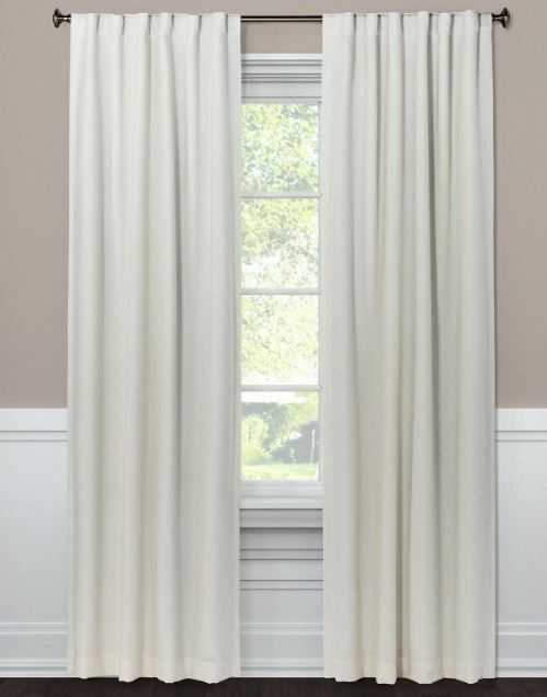 Photo 1 of 1pc Blackout Aruba Linen Window Curtain Panel - Threshold 50" W X 84" L