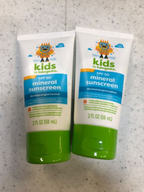 Photo 2 of Babyganics Kids' Sunscreen Lotion 50 SPF - 2 fl oz - Packaging May Vary - 2 PCS 

