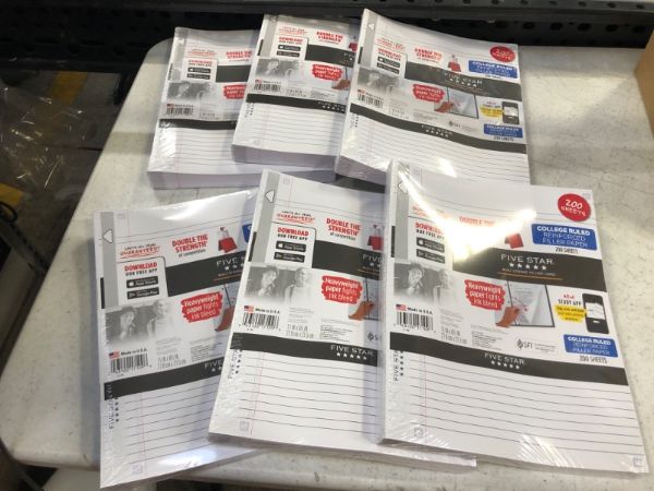 Photo 1 of Five Star 1200 ct College Ruled Filler Paper
