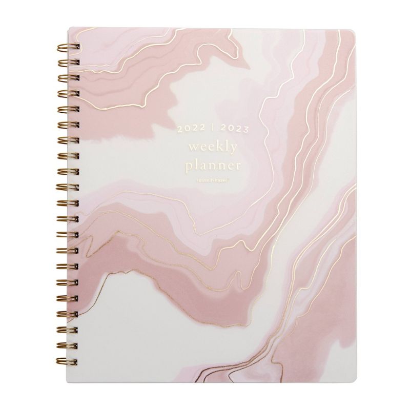 Photo 1 of 2022-23 Academic Planner 9.125"x11.25" Weekly Spiral Frosted Blush - Russell+hazel
- 4 pcs 