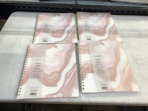 Photo 2 of 2022-23 Academic Planner 9.125"x11.25" Weekly Spiral Frosted Blush - Russell+hazel
- 4 pcs 