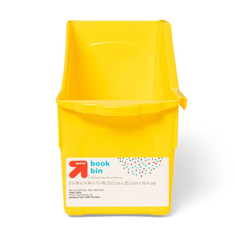 Photo 1 of Book Storage Bin Yellow - up & up™ - 4 pcs 
