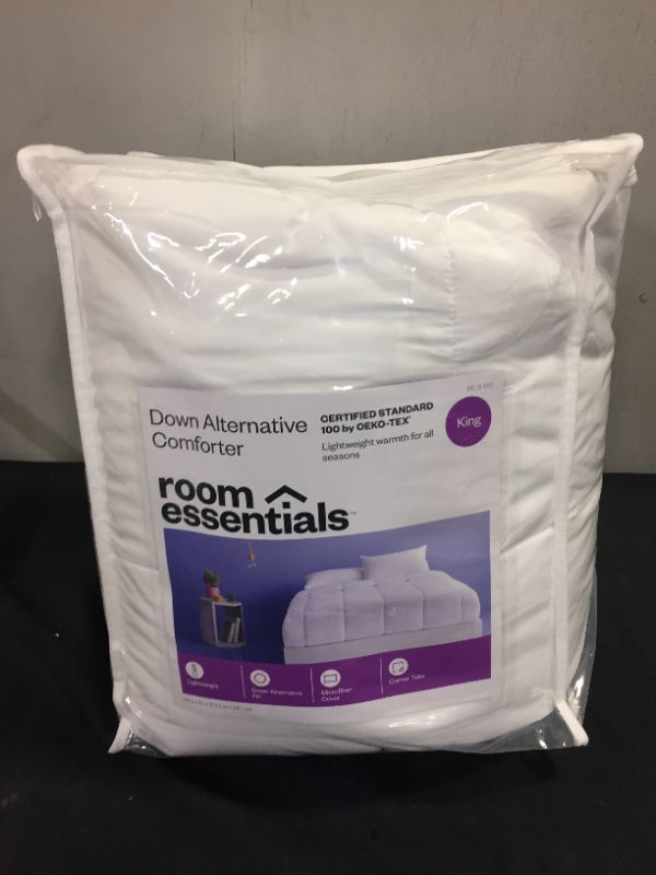 Photo 2 of All Season Down Alternative Machine Washable Comforter - Room Essentials SIZE KING 