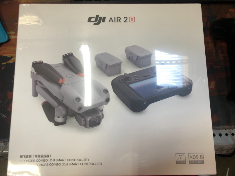 Photo 2 of DJI Air 2S Fly More Combo Drone with Smart Controller in Gray  -- Factory Sealed --
