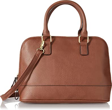 Photo 1 of Bueno of California Classic Double Handle Satchel, Tobacco
