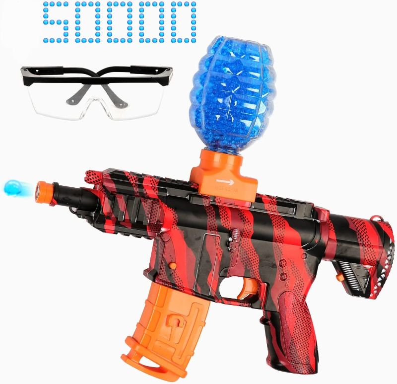 Photo 1 of GelForce - Electric Gel Ball Blaster - Mini M416 Automatic Splatter Ball Gun - Includes Gel Balls, Goggles and Spare Battery - Ages 12+
