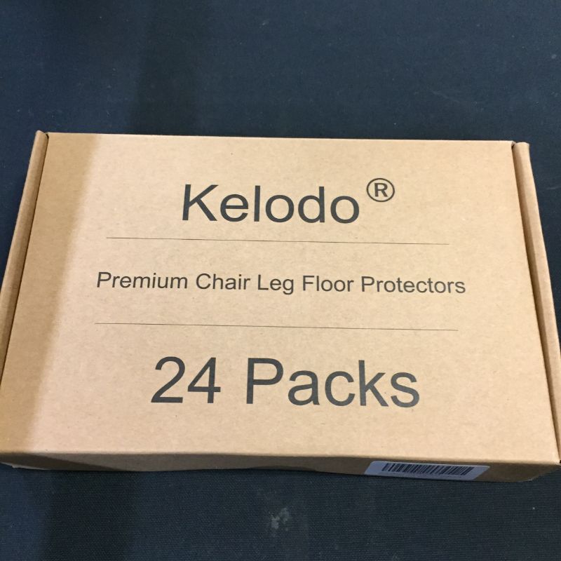 Photo 2 of 24 Pack TPE Material Clear Felt Chair Leg Floor Protectors Deformable for Round and Square Chair Legs, Compatible with 1.2" to 1.6" Legs
--FACTORY SEALED ---