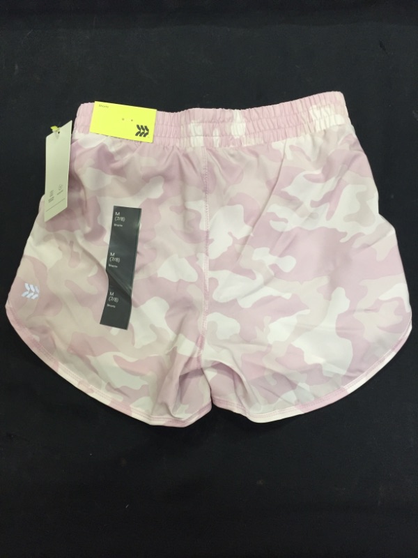 Photo 3 of 2 PACL-Girls' Run Shorts - All in Motion Camo Pink 
Size M 7/8 (girls)
