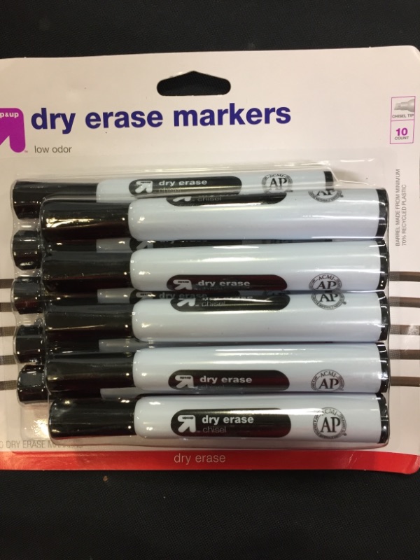 Photo 2 of 2 PACK--Black Dry Erase Markers - 10 Count - up & up
