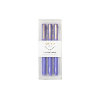 Photo 2 of Post-it 3ct Felt Tip Colored Pen Set Yellow/Gray/Charcoal/Purple