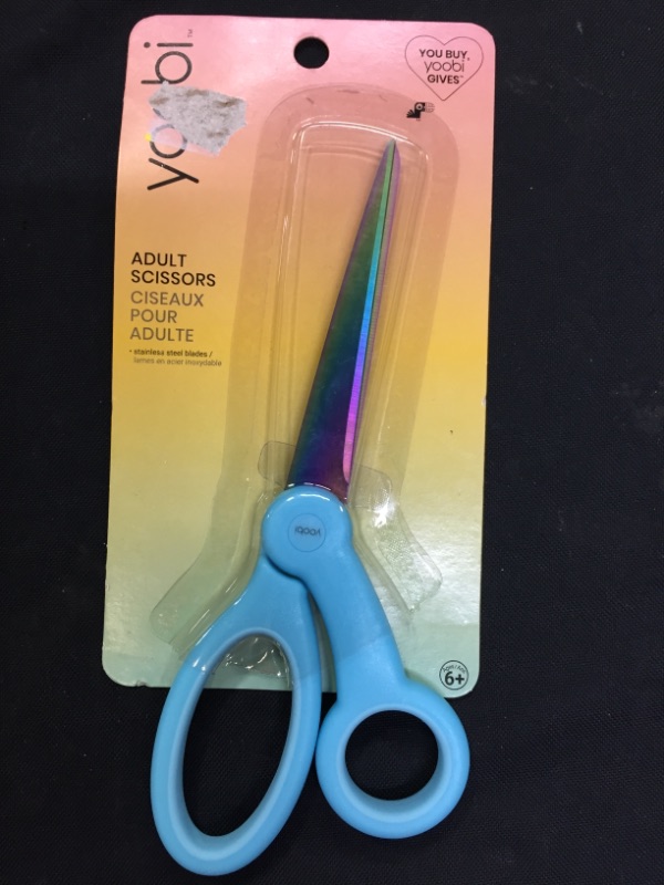 Photo 2 of Yoobi Adult Scissor Blue Oil Slick--2 PACK