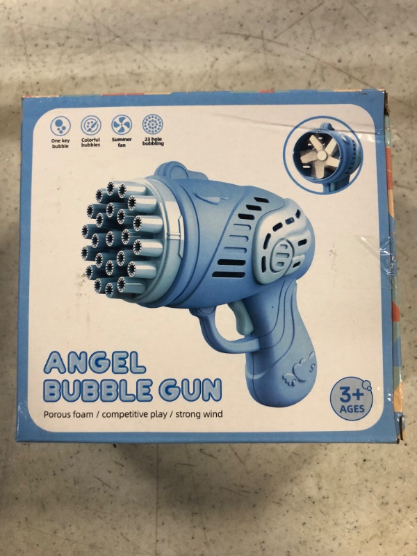 Photo 2 of 23 Hole Bubble Machine for Kids, 2022 New Toy Gift Bubble Gun,Handheld Bubble Maker for Kids,Bubble Blower Machine Toys,Boys Girls Outdoor Indoor Toys Summer Beach Toys (C)
